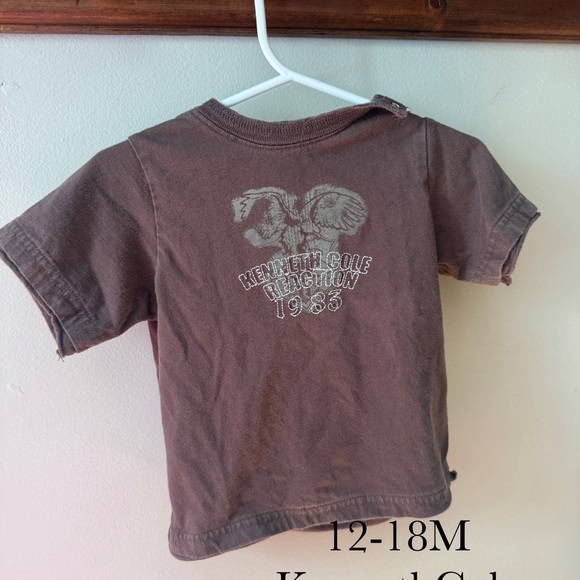 Kenneth Cole Reaction Kids' Brown Graphic Tee - Picture 1 of 2